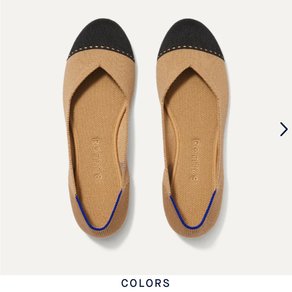 Rothy’s Camel Captoe Flat